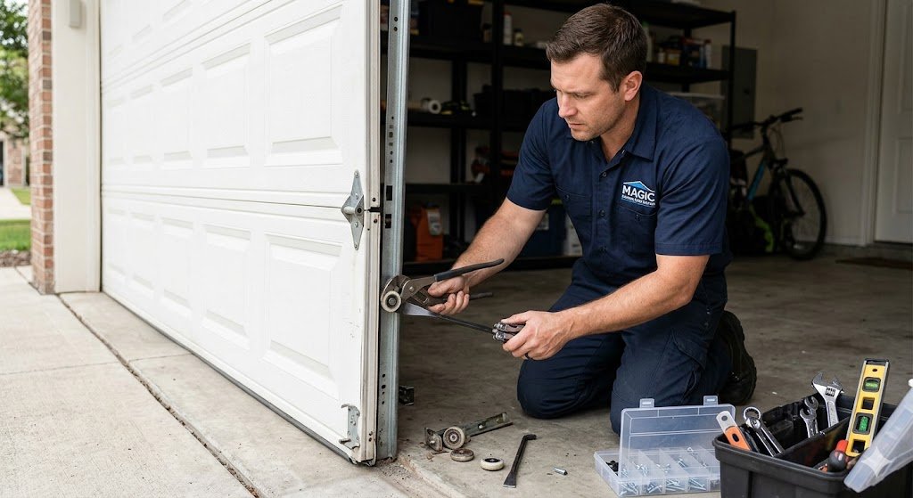 Garage Door Off-Track Repair Burlington MA- Magic Garage Door Repair